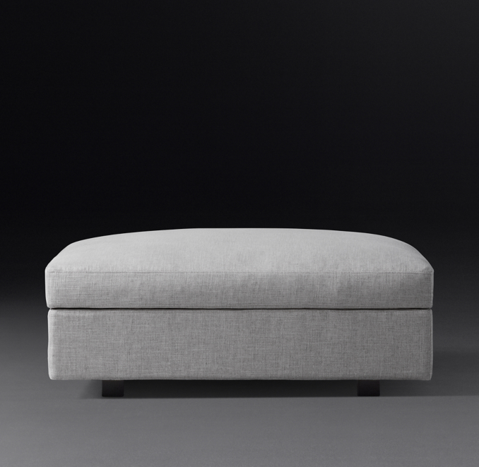 Front view of Magnus End-Of-Sectional Ottoman 