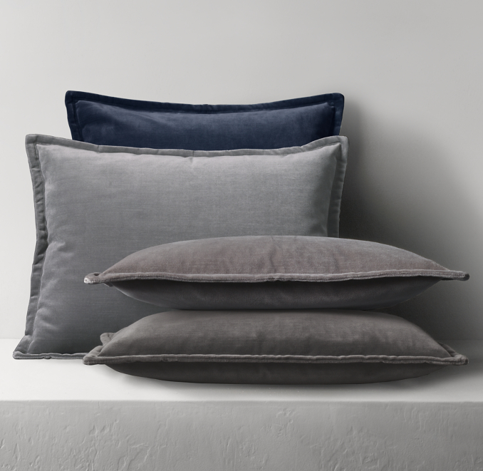 Vintage Velvet Flanged Pillow Cover