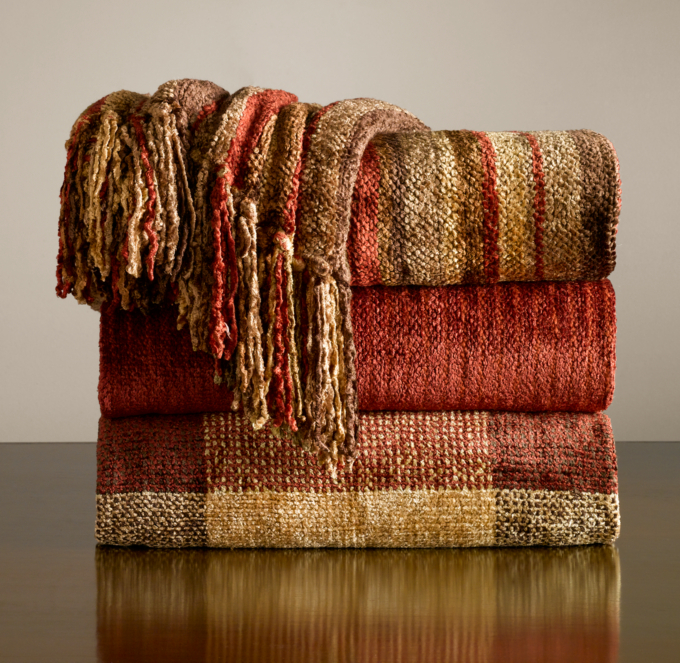 Solid Chenille Throw