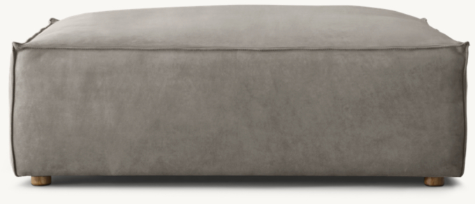 Como Modular Leather End-Of-Sectional Ottoman