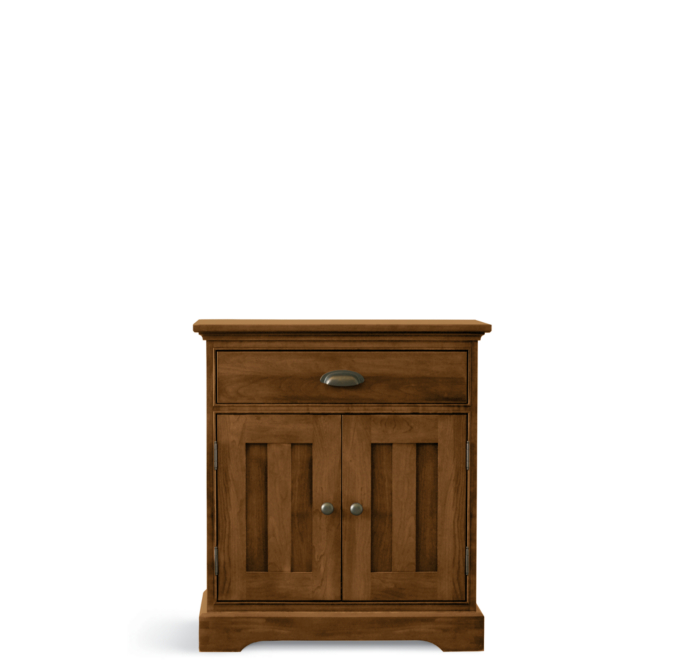 Marston Closed Nightstand (Set of 2 Closed) Light Cherry