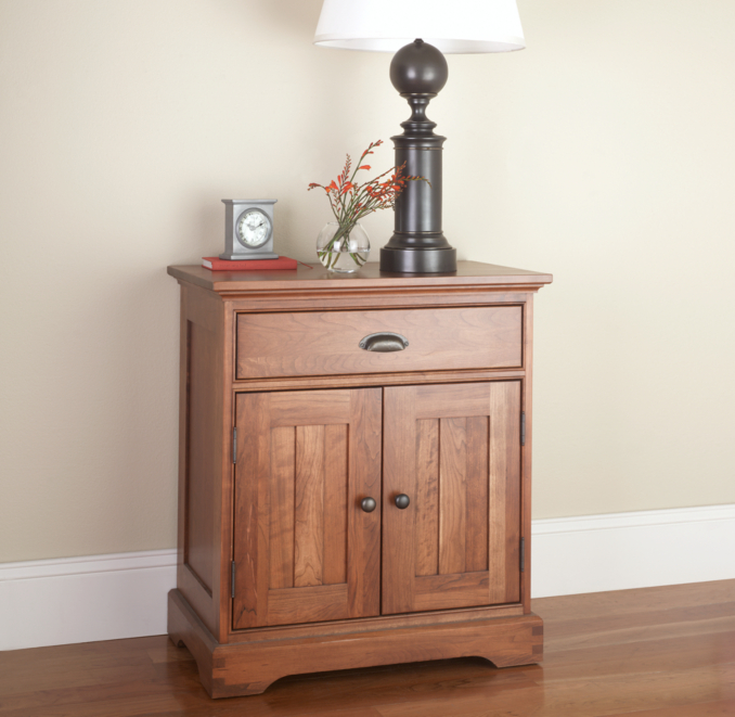 Marston Closed Nightstand (Set of 2 Closed) Light Cherry