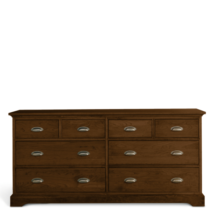 Marston 8 Drawer Double Dresser Light Cherry