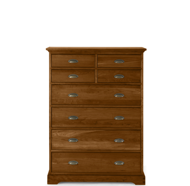 Marston 8 Drawer Tall Dresser Light Cherry