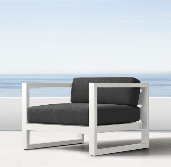 Aegean Aluminum Lounge Chair Cushions Restoration Hardware