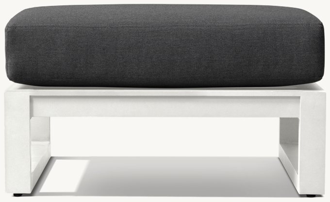 Aegean Aluminum Ottoman