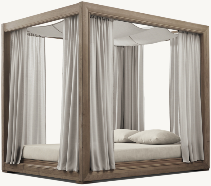 Costa Teak Canopy Daybed