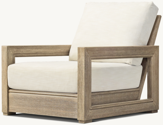 Costa Teak Luxe Lounge Chair | RH