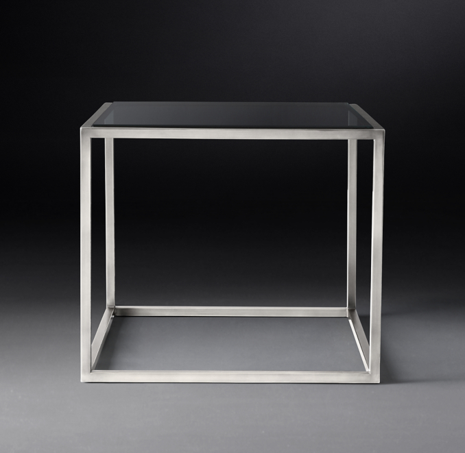 Nicholas Glass Square Side Table
