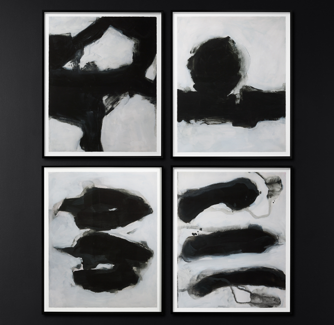 Abstract Ink Studies 1-4 Collection - Large
