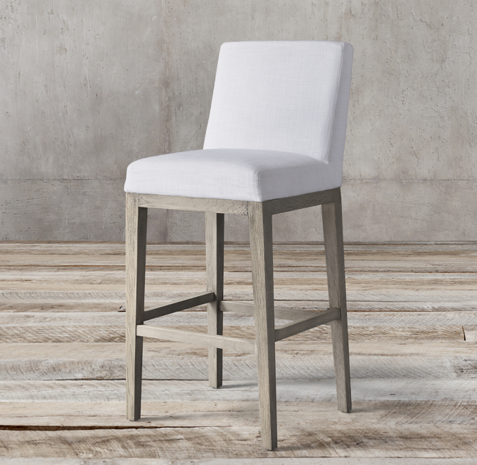 Armless Fabric Stool