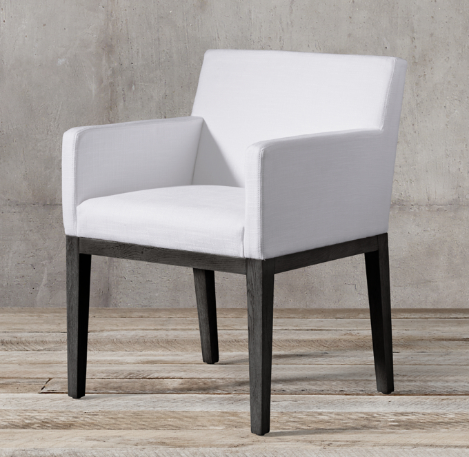 Morgan Track Arm Fabric Armchair