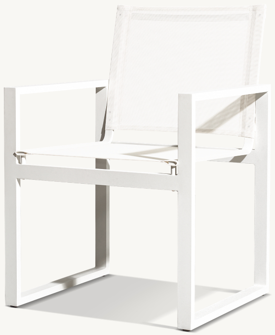 Aegean Aluminum &amp; Mesh Dining Armchair