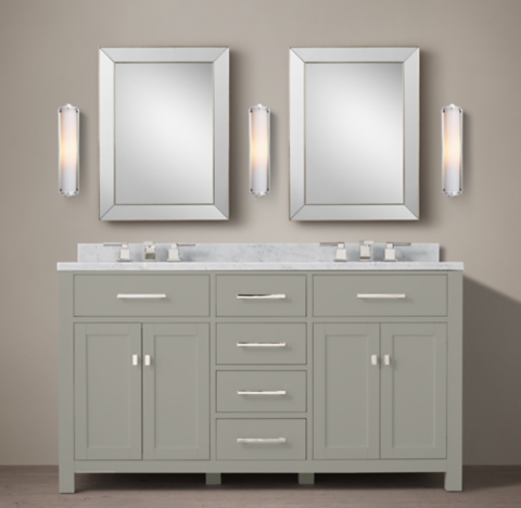 Hutton Vanity Bath Collection Fog Polished Nickel Rh