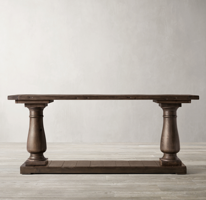 Balustrade Salvaged Wood Console Table