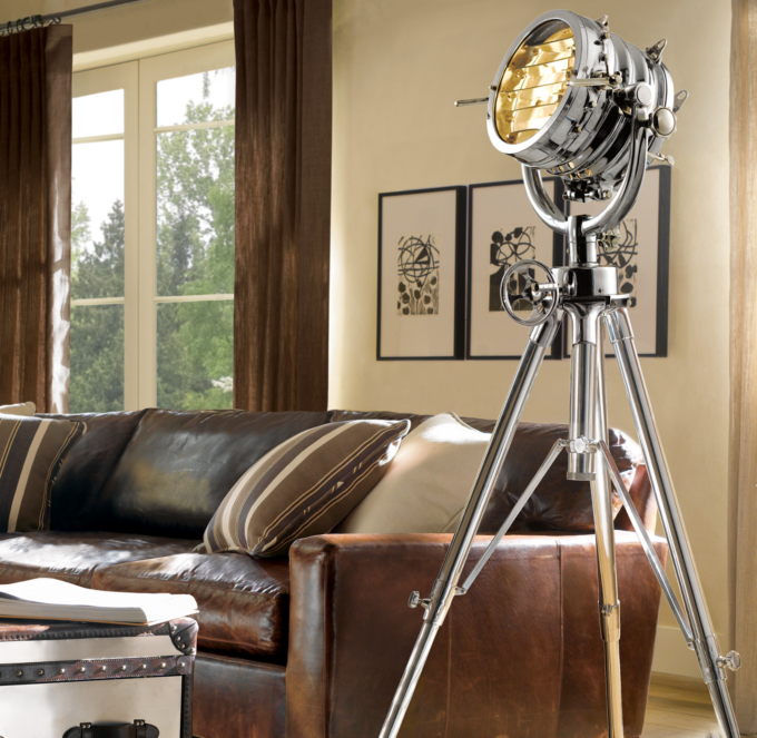 restoration hardware tripod floor lamp