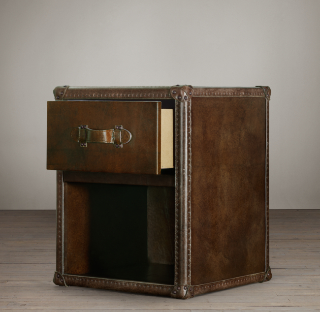 Steamer Trunk Box Textured Leather Box Hinged Lid Trinket Box Jewelry -  Ruby Lane