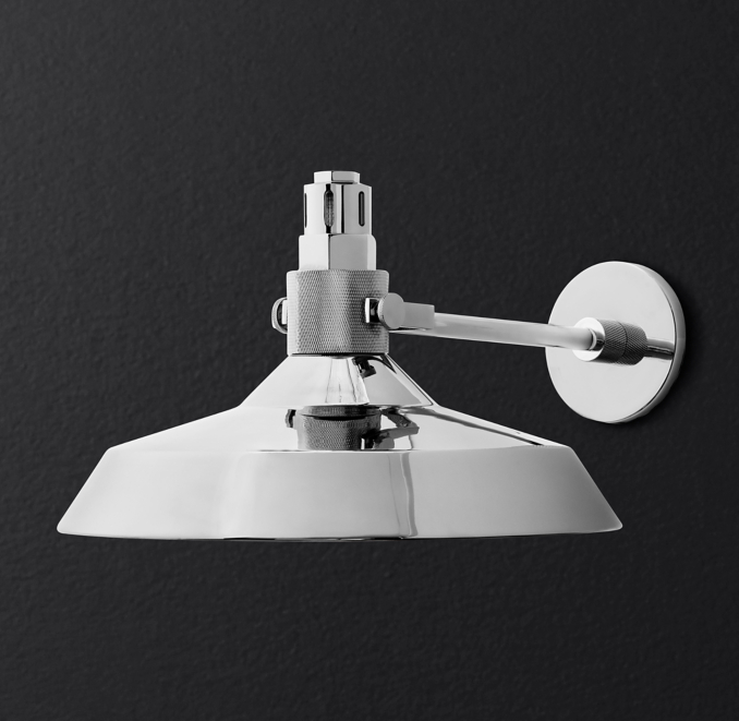 Condorcet Metal Shade Sconce