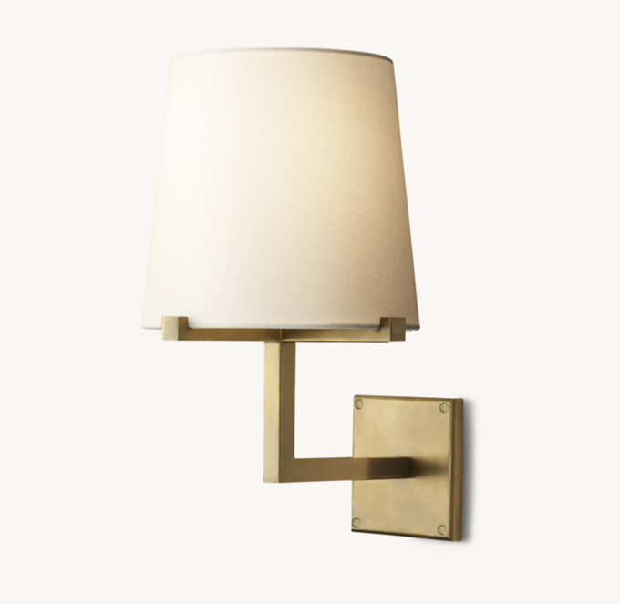 Pauillac Fabric Shade Grand Sconce