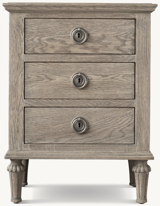 20&#34; nightstand shown in Antiqued Grey Oak.