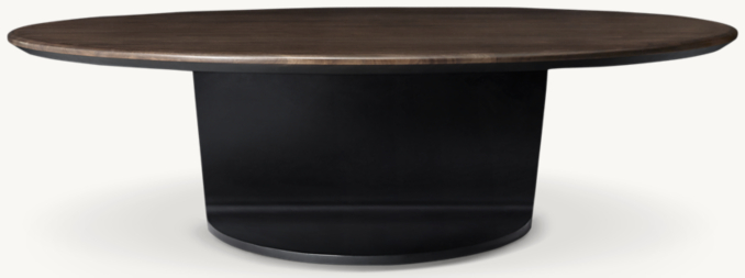 Front view of I-Beam Round Coffee Table 