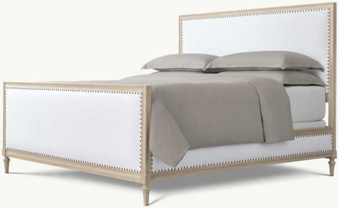 Maison Fabric Panel Bed with Footboard