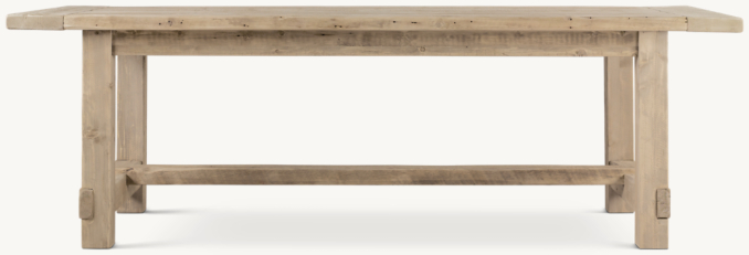 Salvaged Wood Farmhouse Extension Dining Table RH
