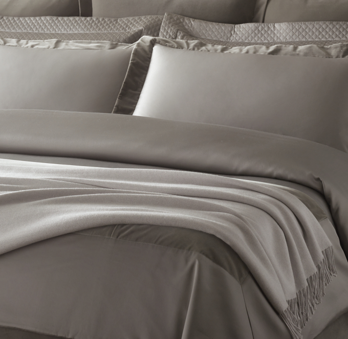 Italian Siena Lamb S Wool Silk Cashmere Oversized Bed Throw