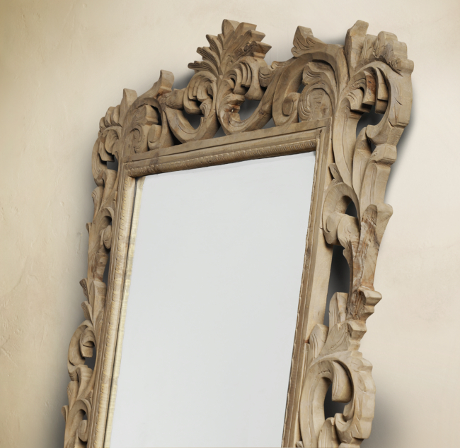Rococo Leaner Mirror Natural