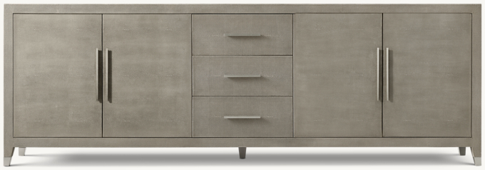 Graydon Shagreen 4-Door Sideboard With Drawers