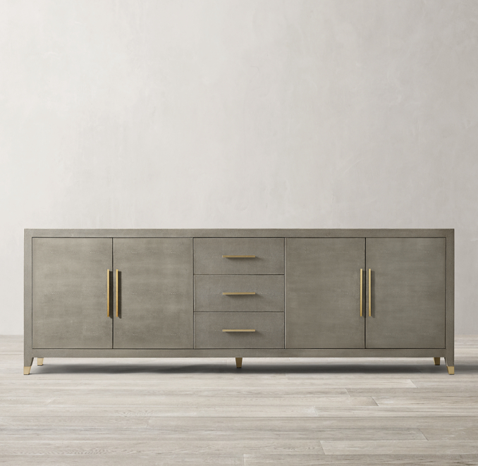 Graydon Shagreen 4Door Sideboard With Drawers