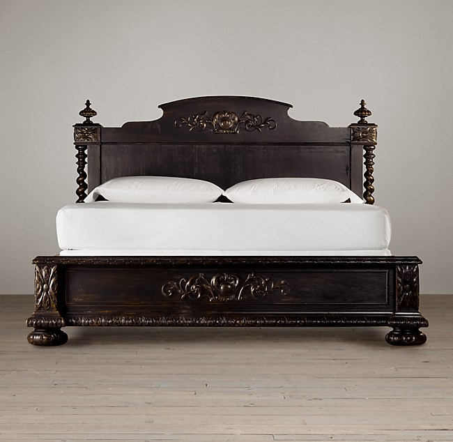 French Empire Panel Bed, French Bed Frame