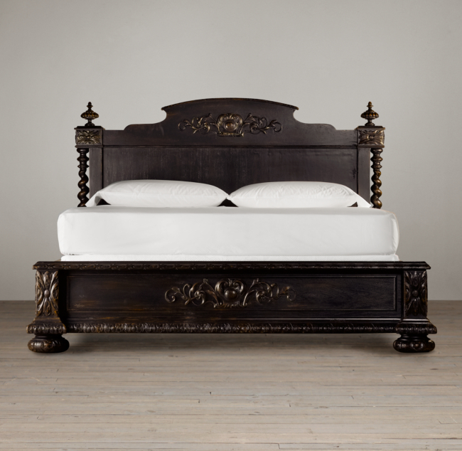 French Empire Panel Bed