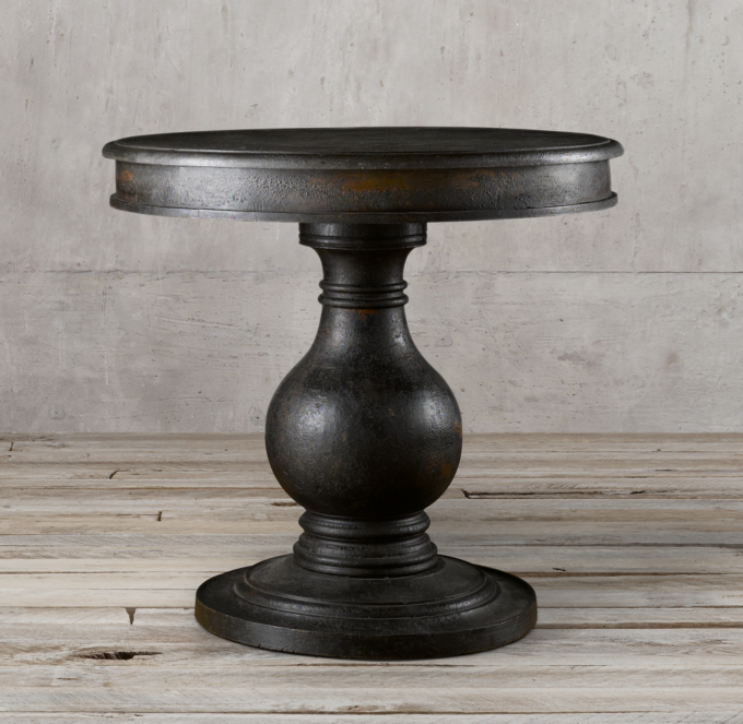 Vintage Foyer Pedestal Table