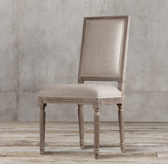 Restoration Hardware French Dining, French Square Upholstered Dining Chairs