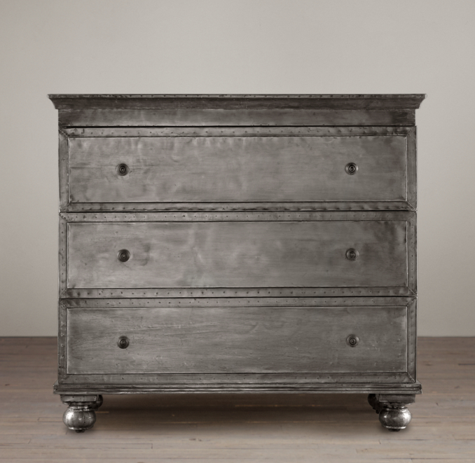 Annecy MetalWrapped 3Drawer Dresser