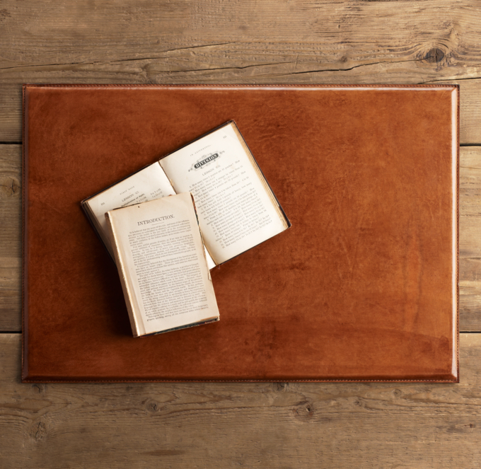 Artisan Leather Desk Mat Chestnut