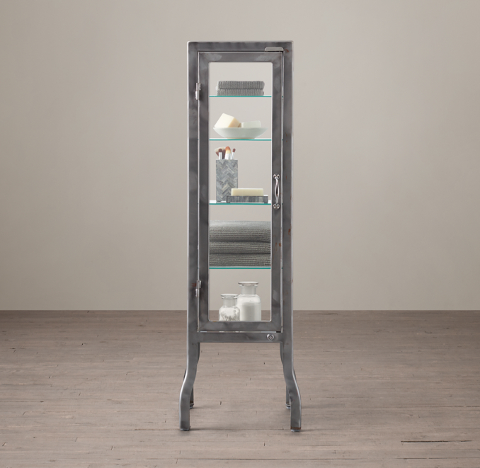 Pharmacy Small Bath Burnished Steel