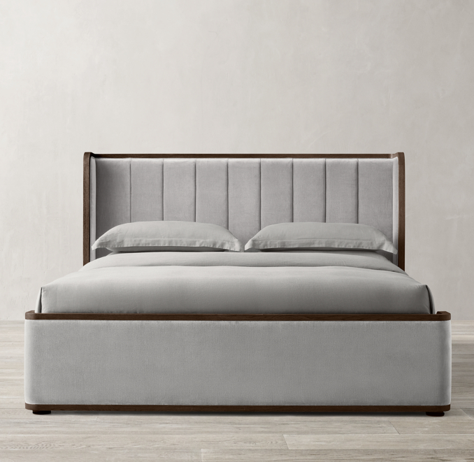 Front view of Aston Fabric Bed 
