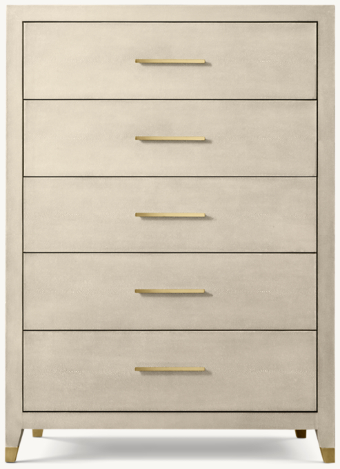 Graydon Shagreen 5-Drawer Narrow Dresser