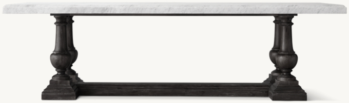 St. James Marble Rectangular Dining Table RH