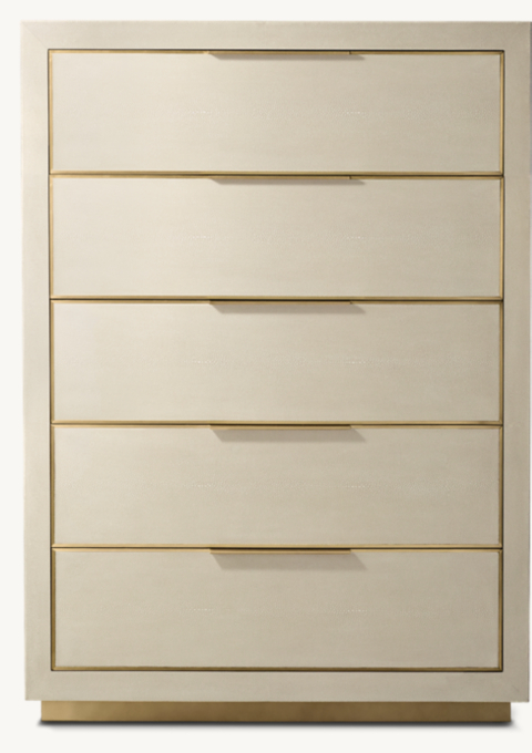 Cela Shagreen 5-Drawer Narrow Dresser