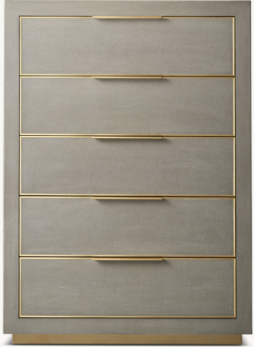 Cela Shagreen 5-Drawer Narrow Dresser