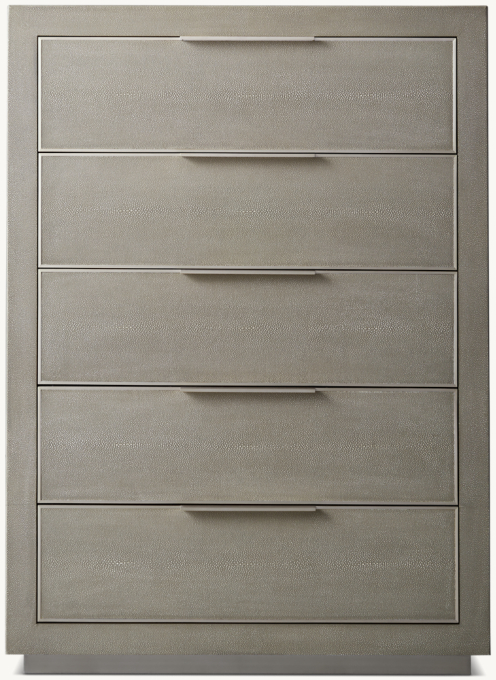 Cela Shagreen 5-Drawer Narrow Dresser