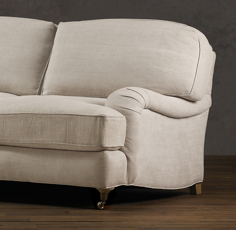 English Roll Arm Upholstered Sofa Rh