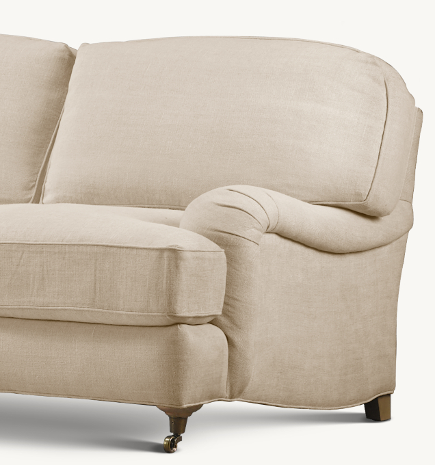English Roll Arm Sofa RH TEEN