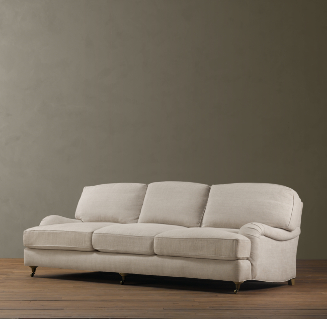 English Arm Sofa With Skirt Baci Living Room