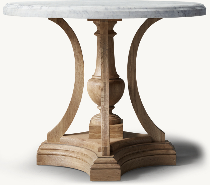 St. James Marble Round Entry Table