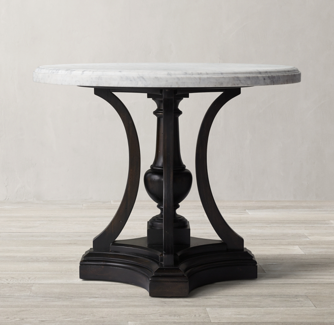 St James Marble Round Entry Table