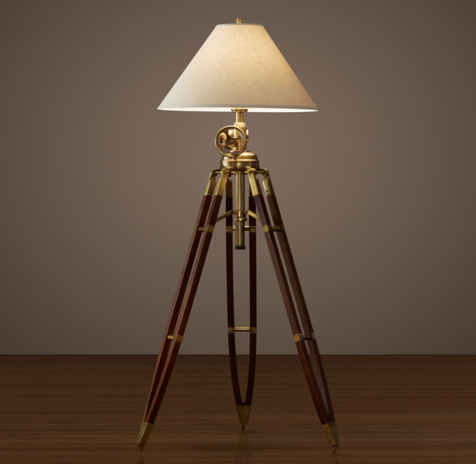 Royal Marine Tripod Floor Lamp